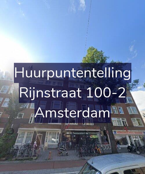 Foto gevel Huurpuntentelling voor Rijnstraat 100-2, Amsterdam
