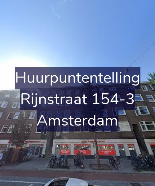 Foto gevel Huurpuntentelling voor Rijnstraat 154-3, Amsterdam