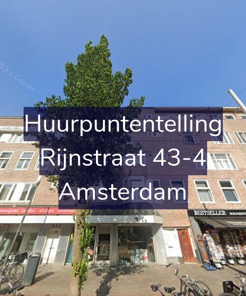Foto gevel Huurpuntentelling voor Rijnstraat 43-4, Amsterdam
