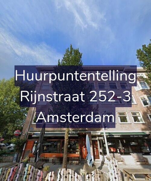 Foto gevel Huurpuntentelling voor Rijnstraat 252-3, Amsterdam