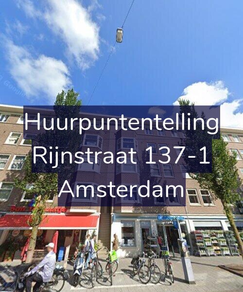 Foto gevel Huurpuntentelling voor Rijnstraat 137-1, Amsterdam