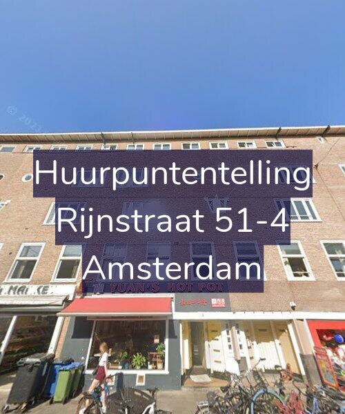 Foto gevel Huurpuntentelling voor Rijnstraat 51-4, Amsterdam