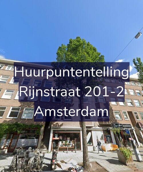 Foto gevel Huurpuntentelling voor Rijnstraat 201-2, Amsterdam