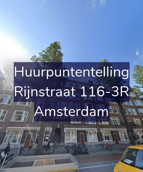 Foto gevel Huurpuntentelling voor Rijnstraat 116-3R, Amsterdam