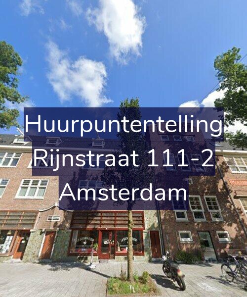 Foto gevel Huurpuntentelling voor Rijnstraat 111-2, Amsterdam