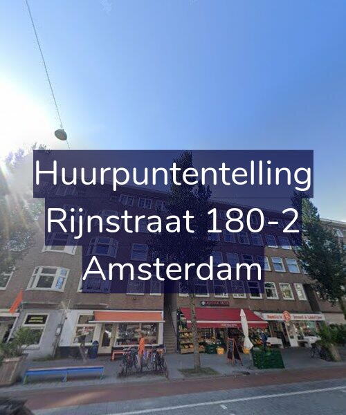 Foto gevel Huurpuntentelling voor Rijnstraat 180-2, Amsterdam