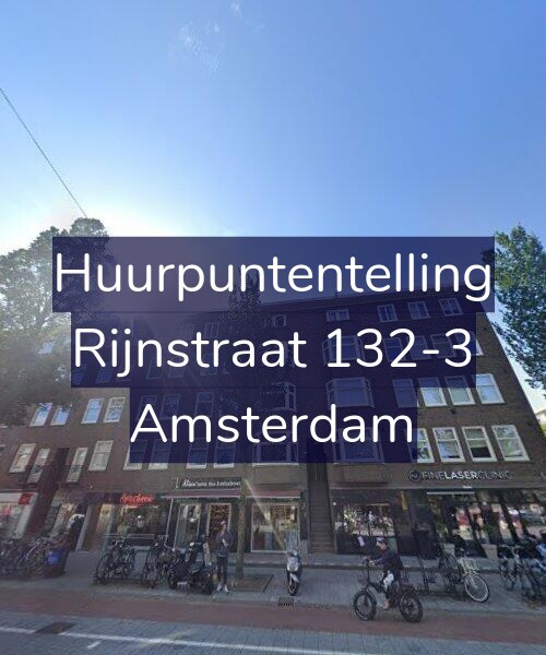 Foto gevel Huurpuntentelling voor Rijnstraat 132-3, Amsterdam