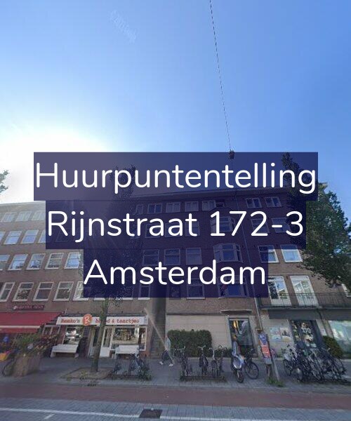 Foto gevel Huurpuntentelling voor Rijnstraat 172-3, Amsterdam