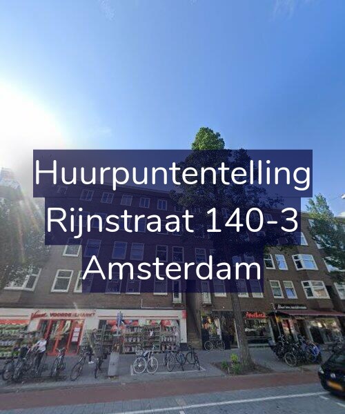 Foto gevel Huurpuntentelling voor Rijnstraat 140-3, Amsterdam
