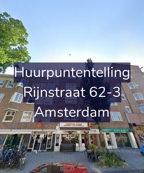 Foto gevel Huurpuntentelling voor Rijnstraat 62-3, Amsterdam