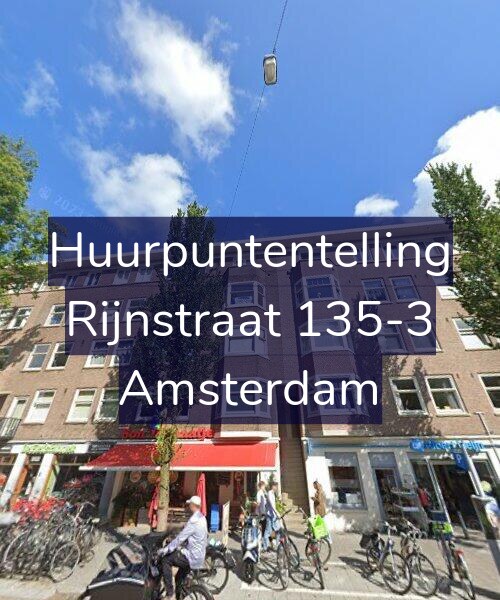 Foto gevel Huurpuntentelling voor Rijnstraat 135-3, Amsterdam