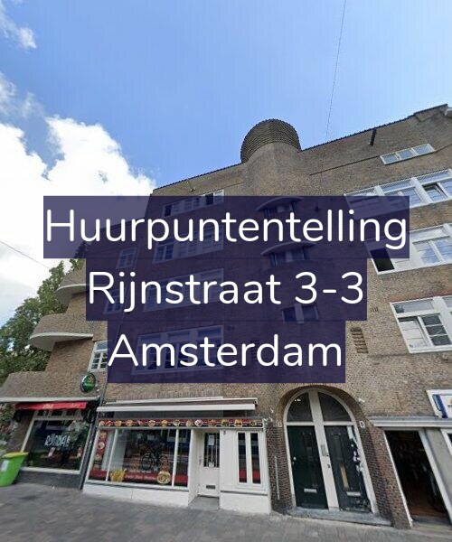 Foto gevel Huurpuntentelling voor Rijnstraat 3-3, Amsterdam