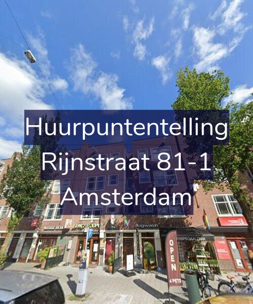 Foto gevel Huurpuntentelling voor Rijnstraat 81-1, Amsterdam