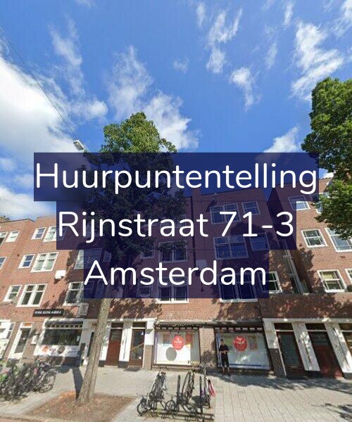 Foto gevel Huurpuntentelling voor Rijnstraat 71-3, Amsterdam