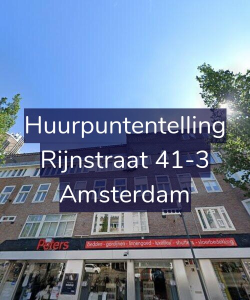 Foto gevel Huurpuntentelling voor Rijnstraat 41-3, Amsterdam