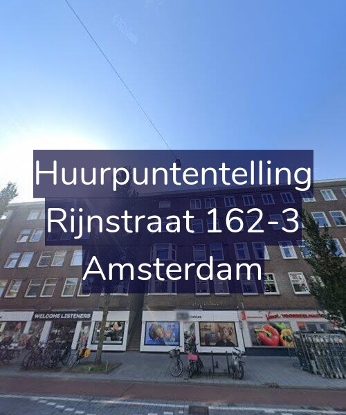 Foto gevel Huurpuntentelling voor Rijnstraat 162-3, Amsterdam