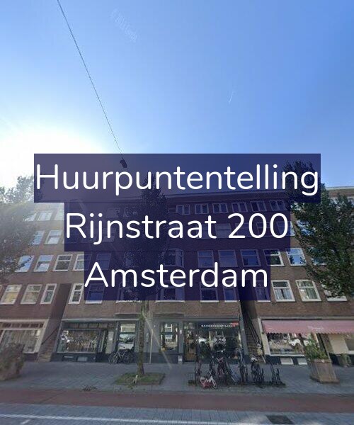 Foto gevel Huurpuntentelling voor Rijnstraat 200, Amsterdam