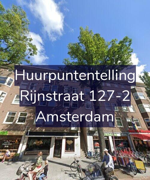 Foto gevel Huurpuntentelling voor Rijnstraat 127-2, Amsterdam