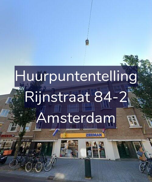 Foto gevel Huurpuntentelling voor Rijnstraat 84-2, Amsterdam