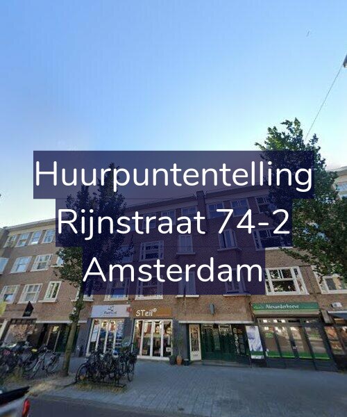 Foto gevel Huurpuntentelling voor Rijnstraat 74-2, Amsterdam