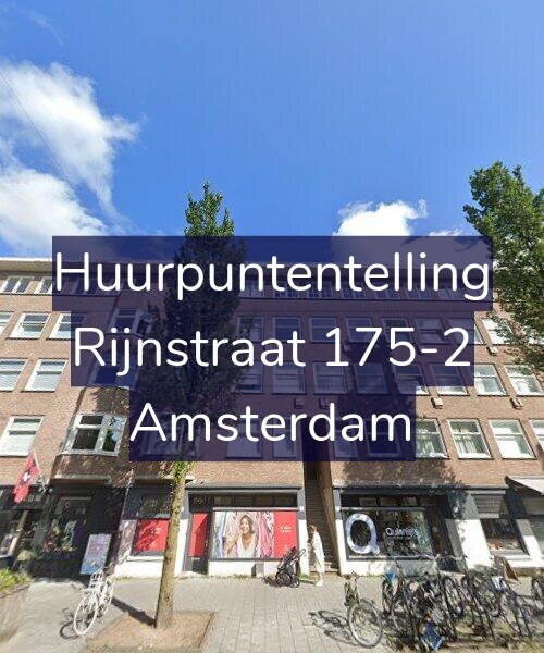 Foto gevel Huurpuntentelling voor Rijnstraat 175-2, Amsterdam