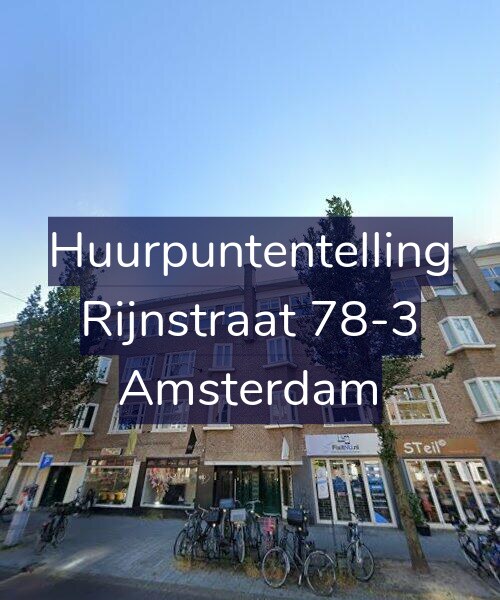 Foto gevel Huurpuntentelling voor Rijnstraat 78-3, Amsterdam