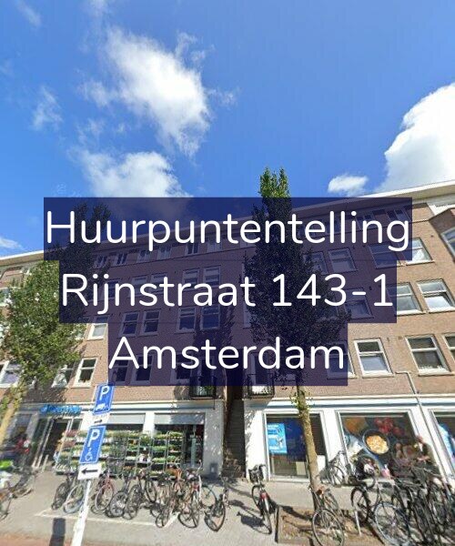 Foto gevel Huurpuntentelling voor Rijnstraat 143-1, Amsterdam