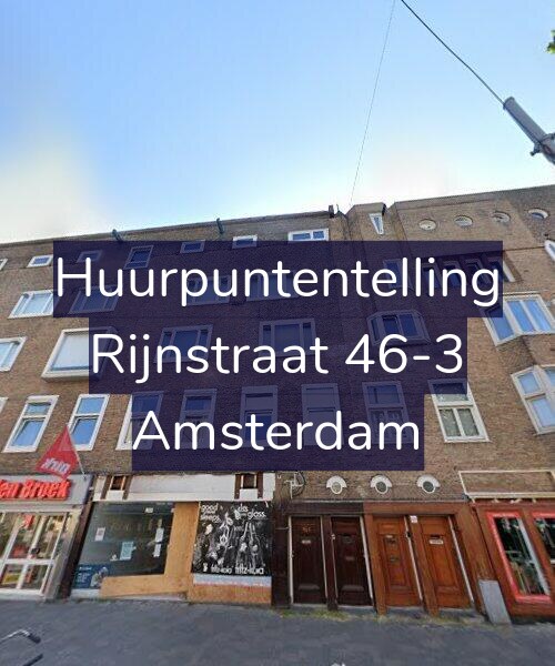 Foto gevel Huurpuntentelling voor Rijnstraat 46-3, Amsterdam