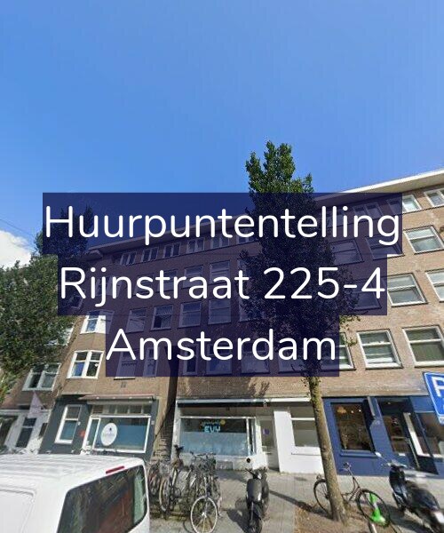 Foto gevel Huurpuntentelling voor Rijnstraat 225-4, Amsterdam