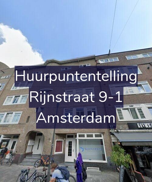 Foto gevel Huurpuntentelling voor Rijnstraat 9-1, Amsterdam