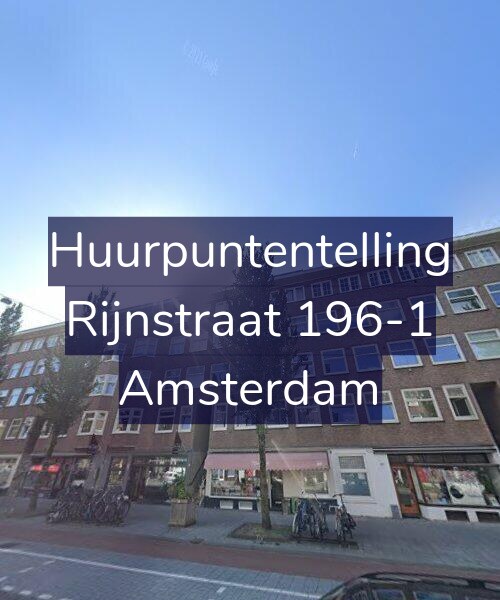 Foto gevel Huurpuntentelling voor Rijnstraat 196-1, Amsterdam