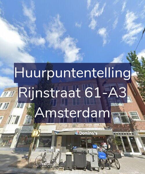 Foto gevel Huurpuntentelling voor Rijnstraat 61-A3, Amsterdam