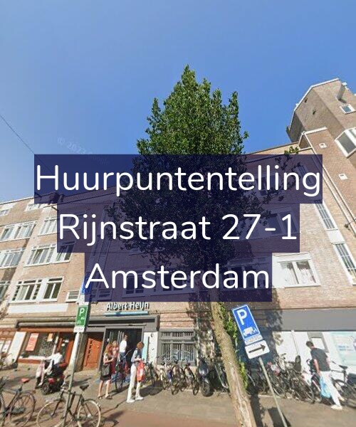 Foto gevel Huurpuntentelling voor Rijnstraat 27-1, Amsterdam