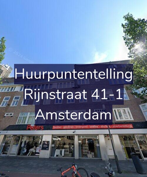Foto gevel Huurpuntentelling voor Rijnstraat 41-1, Amsterdam