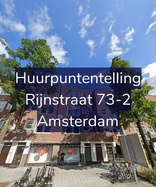 Foto gevel Huurpuntentelling voor Rijnstraat 73-2, Amsterdam