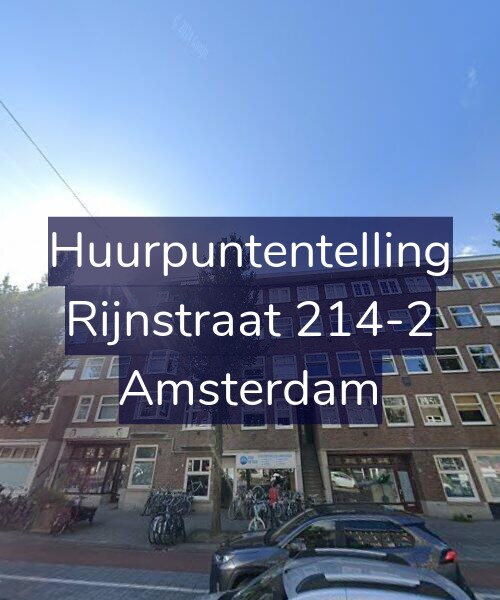 Foto gevel Huurpuntentelling voor Rijnstraat 214-2, Amsterdam