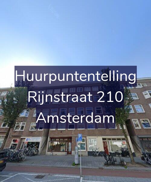 Foto gevel Huurpuntentelling voor Rijnstraat 210, Amsterdam