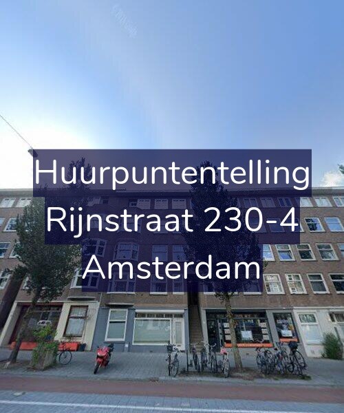 Foto gevel Huurpuntentelling voor Rijnstraat 230-4, Amsterdam