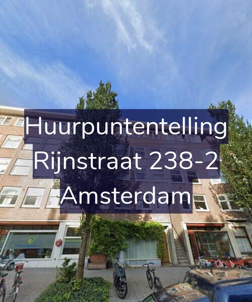 Foto gevel Huurpuntentelling voor Rijnstraat 238-2, Amsterdam