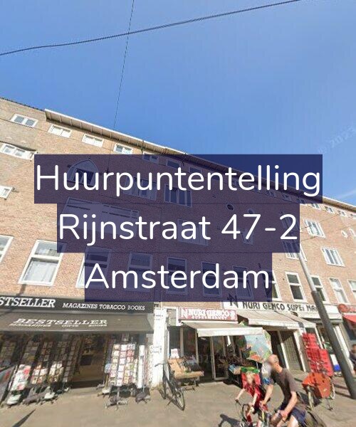 Foto gevel Huurpuntentelling voor Rijnstraat 47-2, Amsterdam