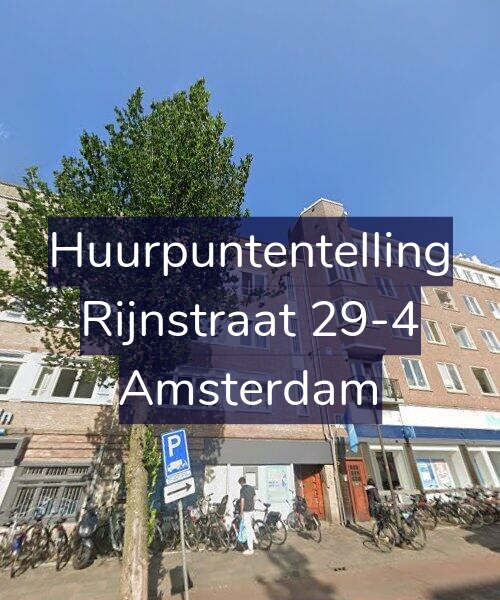 Foto gevel Huurpuntentelling voor Rijnstraat 29-4, Amsterdam