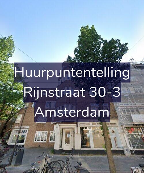 Foto gevel Huurpuntentelling voor Rijnstraat 30-3, Amsterdam