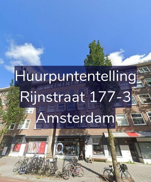 Foto gevel Huurpuntentelling voor Rijnstraat 177-3, Amsterdam