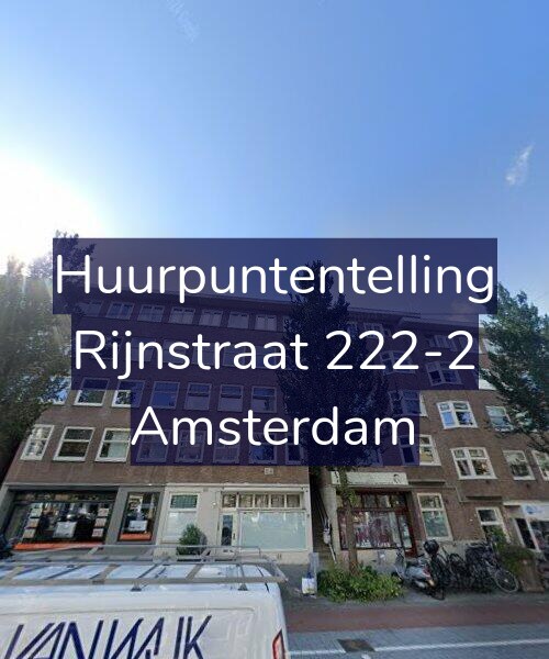 Foto gevel Huurpuntentelling voor Rijnstraat 222-2, Amsterdam