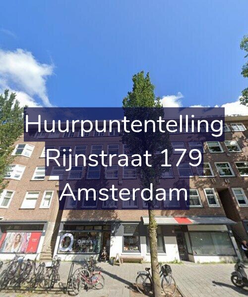 Foto gevel Huurpuntentelling voor Rijnstraat 179, Amsterdam