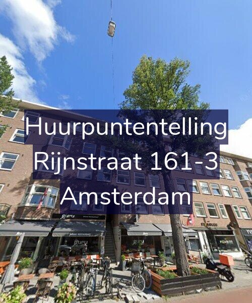 Foto gevel Huurpuntentelling voor Rijnstraat 161-3, Amsterdam