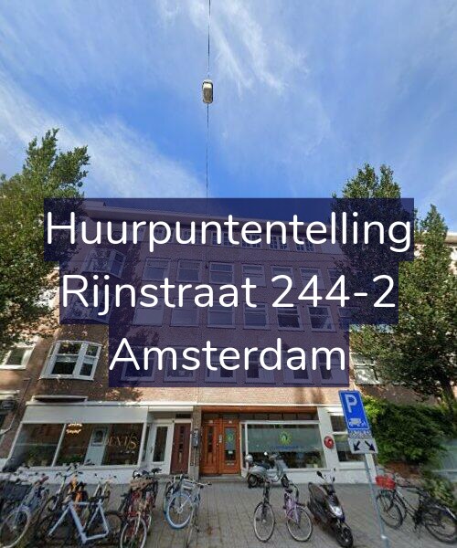 Foto gevel Huurpuntentelling voor Rijnstraat 244-2, Amsterdam