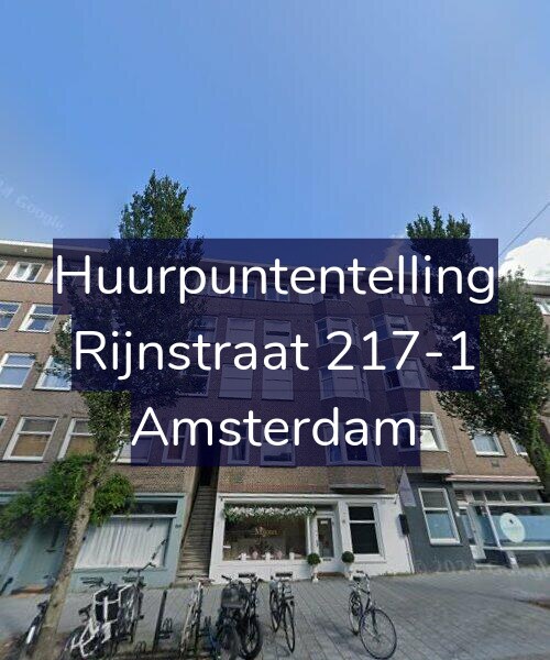 Foto gevel Huurpuntentelling voor Rijnstraat 217-1, Amsterdam