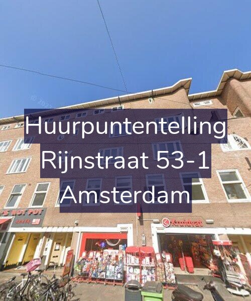 Foto gevel Huurpuntentelling voor Rijnstraat 53-1, Amsterdam
