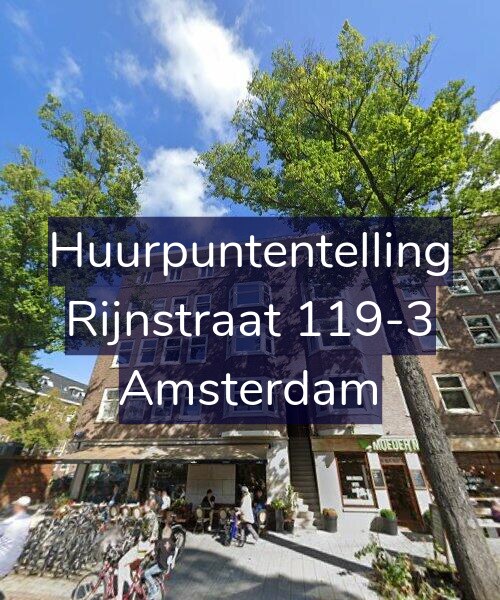 Foto gevel Huurpuntentelling voor Rijnstraat 119-3, Amsterdam